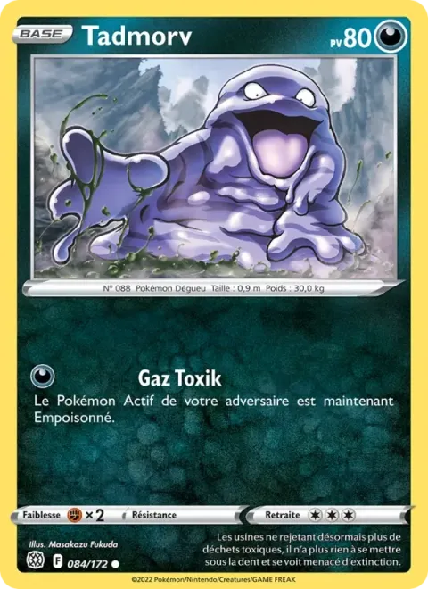 Carte Pokémon Tadmorv 084/172, extension Stars Étincelantes
