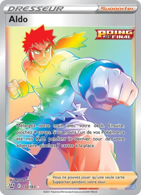 Carte Pokémon Aldo 172/163, extension Styles de combat