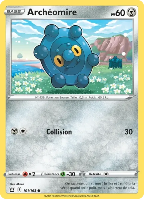 Carte Pokémon Archéomire 101/163, extension Styles de combat