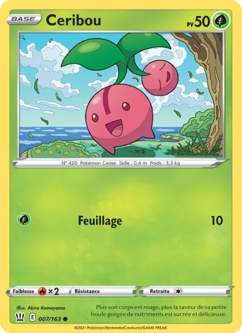 Carte Pokémon Ceribou 007/163, extension Styles de combat