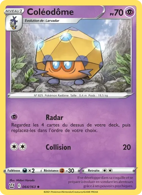 Carte Pokémon Coléodôme 064/163, extension Styles de combat