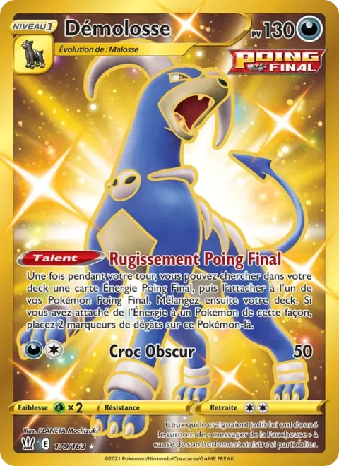 Carte Pokémon Démolosse 179/163, extension Styles de combat