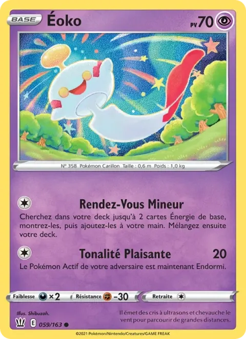 Carte Pokémon Éoko 059/163, extension Styles de combat