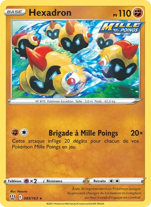 Carte Pokémon Hexadron 083/163, extension Styles de combat