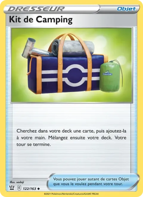 Carte Pokémon Kit de Camping 122/163, extension Styles de combat
