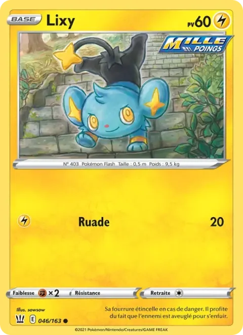 Carte Pokémon Lixy 046/163, extension Styles de combat