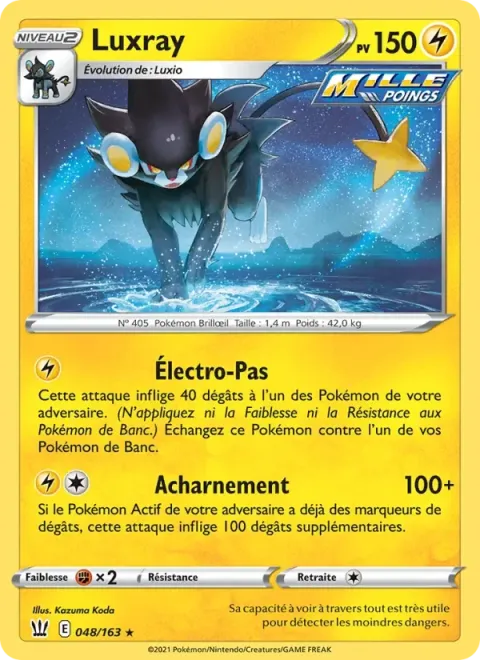 Carte Pokémon Luxray 048/163, extension Styles de combat