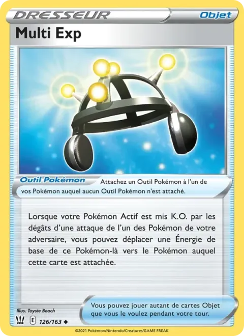 Carte Pokémon Multi Exp 126/163, extension Styles de combat