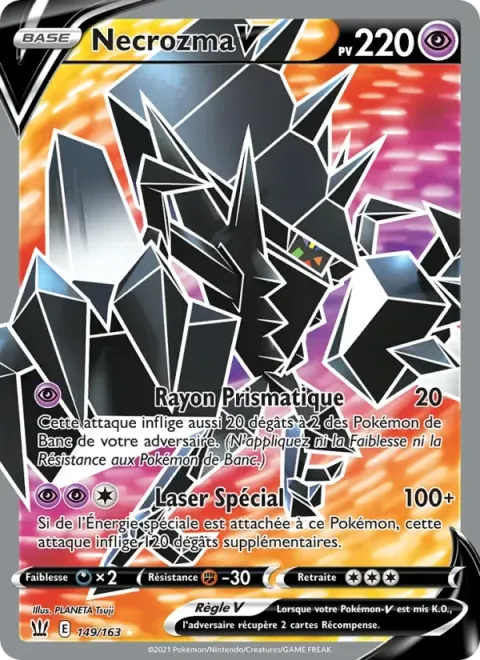Carte Pokémon Necrozma V 149/163, extension Styles de combat