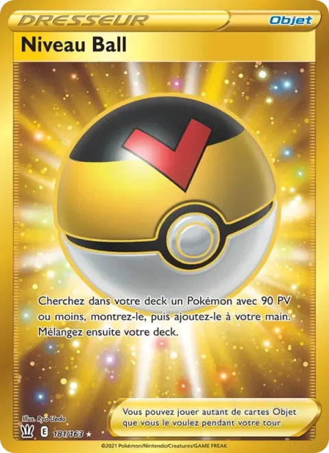 Carte Pokémon Niveau Ball 181/163, extension Styles de combat