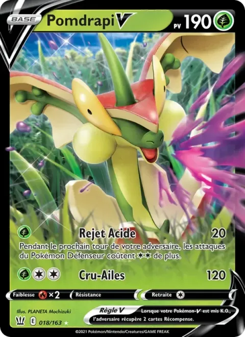 Carte Pokémon Pomdrapi V 018/163, extension Styles de combat
