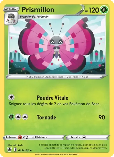 Carte Pokémon Prismillon 013/163, extension Styles de combat