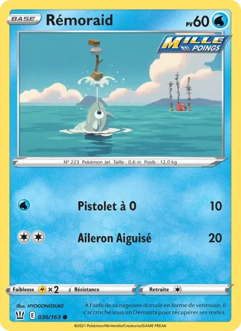 Carte Pokémon Rémoraid 036/163, extension Styles de combat