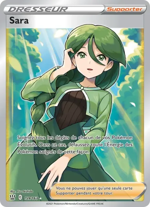 Carte Pokémon Sara 159/163, extension Styles de combat