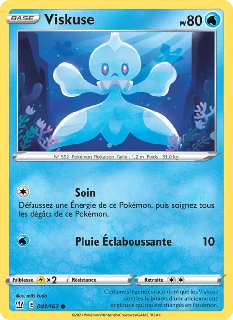Carte Pokémon Viskuse 041/163, extension Styles de combat