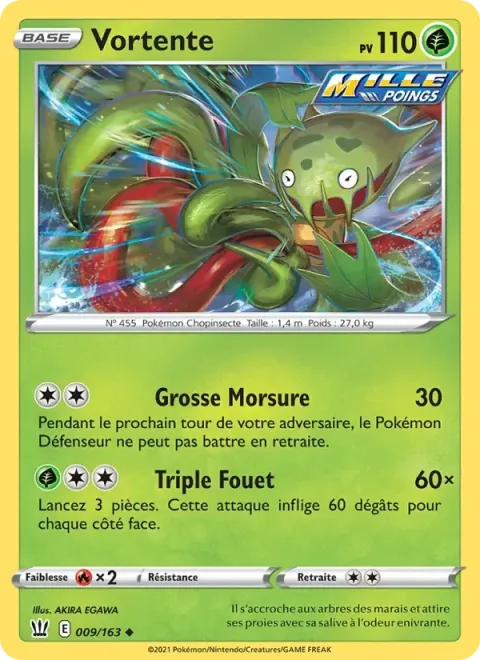 Carte Pokémon Vortente 009/163, extension Styles de combat