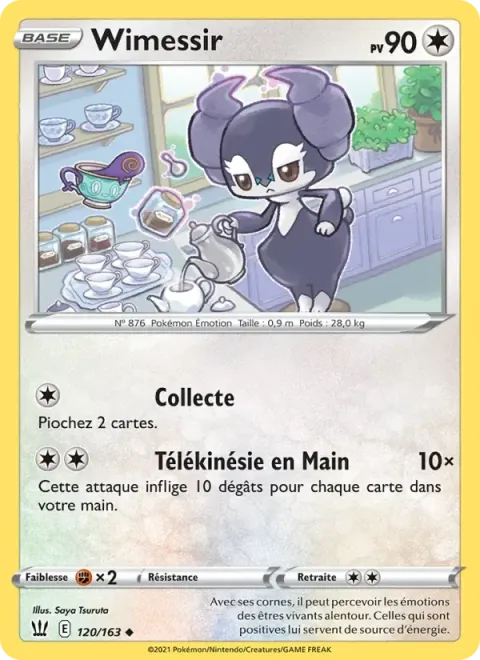Carte Pokémon Wimessir 120/163, extension Styles de combat
