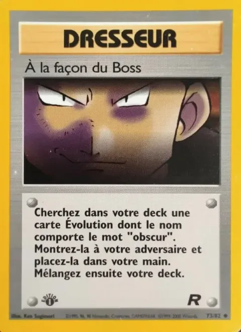 Carte Pokémon À la façon du Boss 073/082, extension Team Rocket