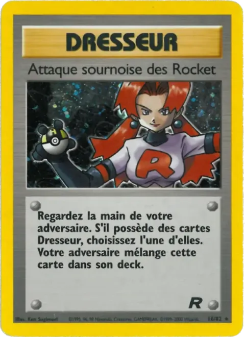 Carte Pokémon Attaque sournoise des Rocket 016/082, extension Team Rocket