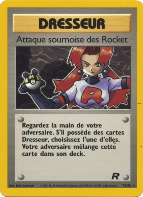 Carte Pokémon Attaque sournoise des Rocket 072/082, extension Team Rocket