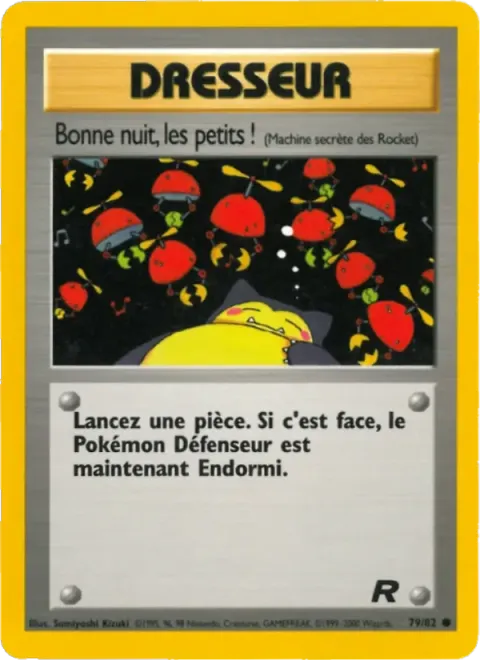 Carte Pokémon Bonne nuit, les petits ! 079/082, extension Team Rocket