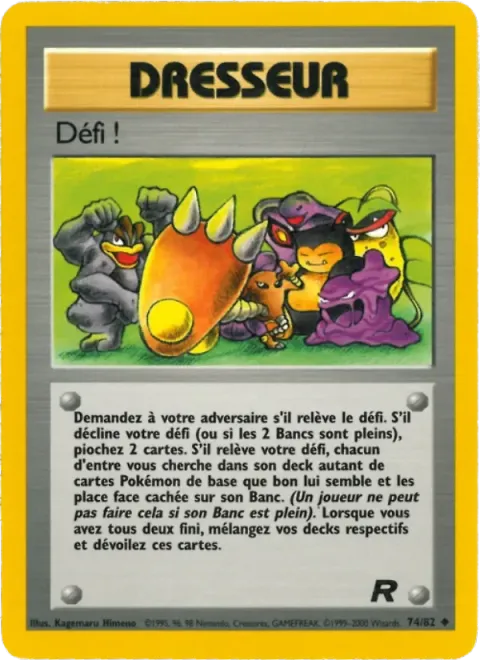Carte Pokémon Défi ! 074/082, extension Team Rocket