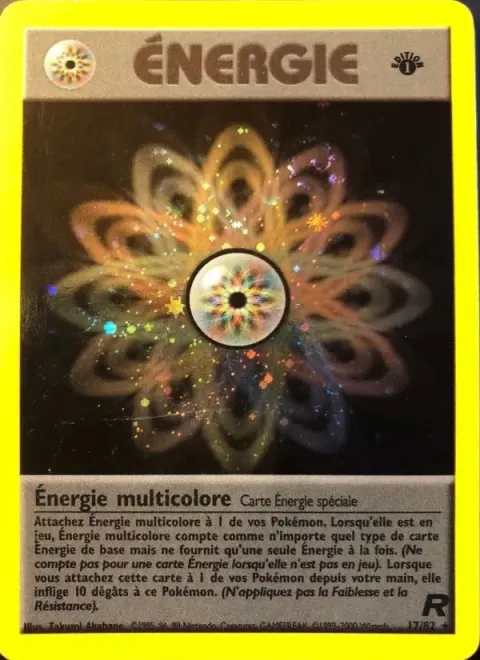 Carte Pokémon Énergie multicolore 017/082, extension Team Rocket