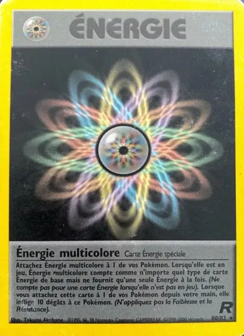 Carte Pokémon Énergie multicolore 080/082, extension Team Rocket