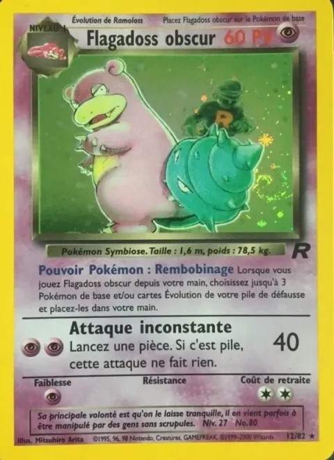 Carte Pokémon Flagadoss obscur 012/082, extension Team Rocket