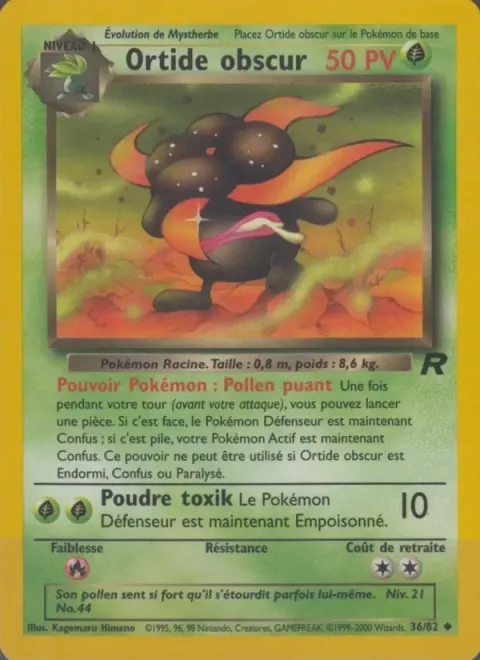 Carte Pokémon Ortide obscur 036/082, extension Team Rocket
