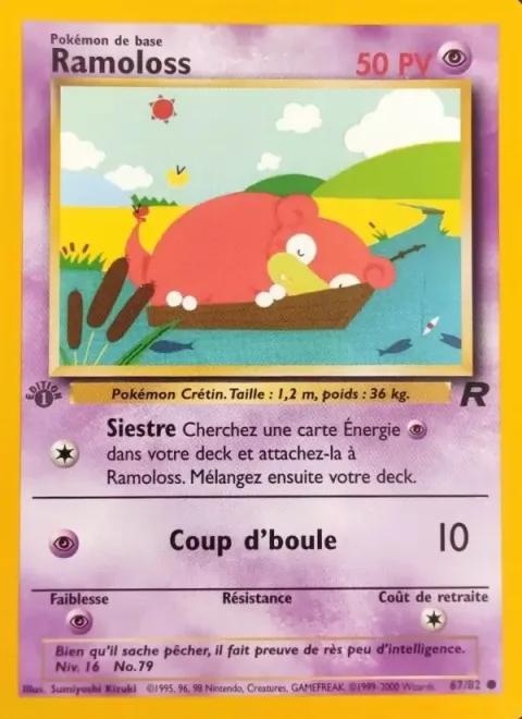 Carte Pokémon Ramoloss 067/082, extension Team Rocket