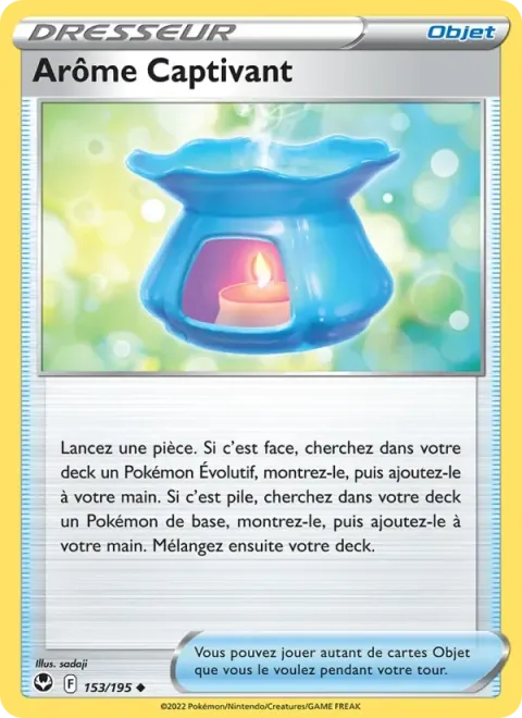 Carte Pokémon Arôme Captivant 153/195, extension Tempête Argentée