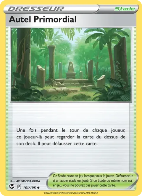 Carte Pokémon Autel Primordial 161/195, extension Tempête Argentée