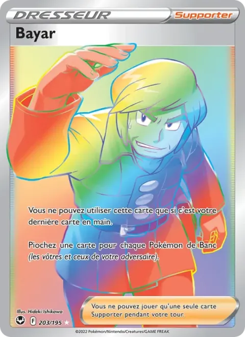 Carte Pokémon Bayar 203/195, extension Tempête Argentée