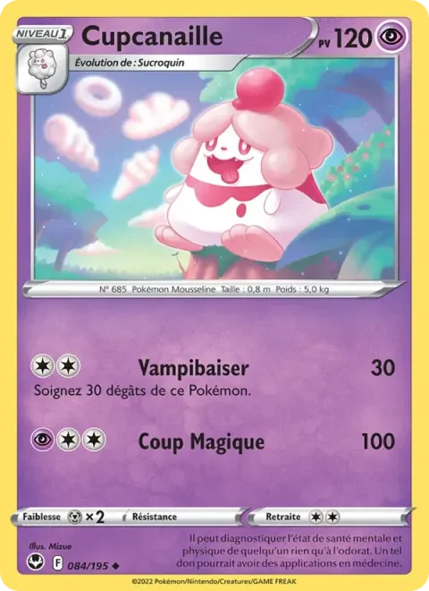 Carte Pokémon Cupcanaille 084/195, extension Tempête Argentée