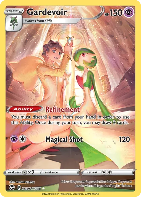 Carte Pokémon Gardevoir TG05/TG30, extension Tempête Argentée
