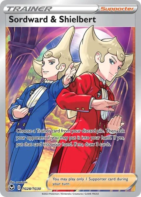 Carte Pokémon Jean-Fleuret et Jean-Targe TG28/TG30, extension Tempête Argentée