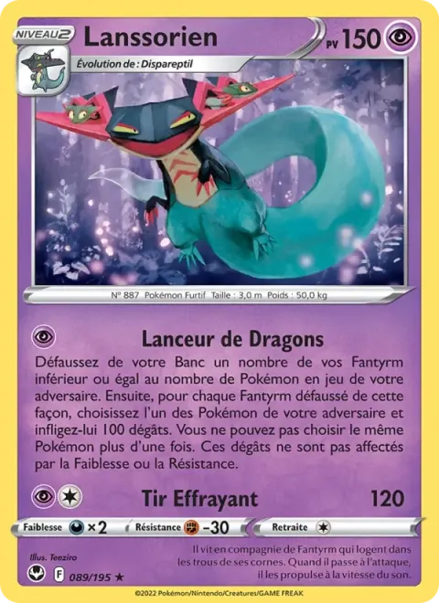 Carte Pokémon Lanssorien 089/195, extension Tempête Argentée