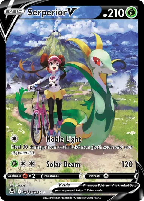 Carte Pokémon Majaspic V TG13/TG30, extension Tempête Argentée