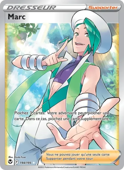 Carte Pokémon Marc 194/195, extension Tempête Argentée