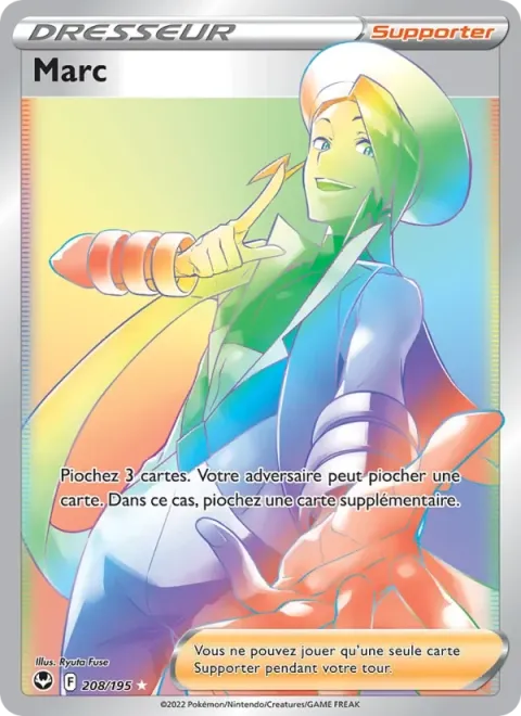 Carte Pokémon Marc 208/195, extension Tempête Argentée