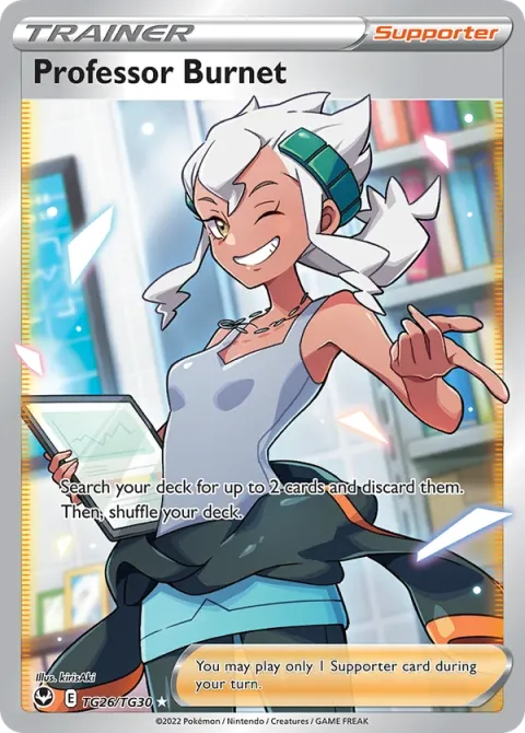Carte Pokémon Professeure Pimprenelle TG26/TG30, extension Tempête Argentée