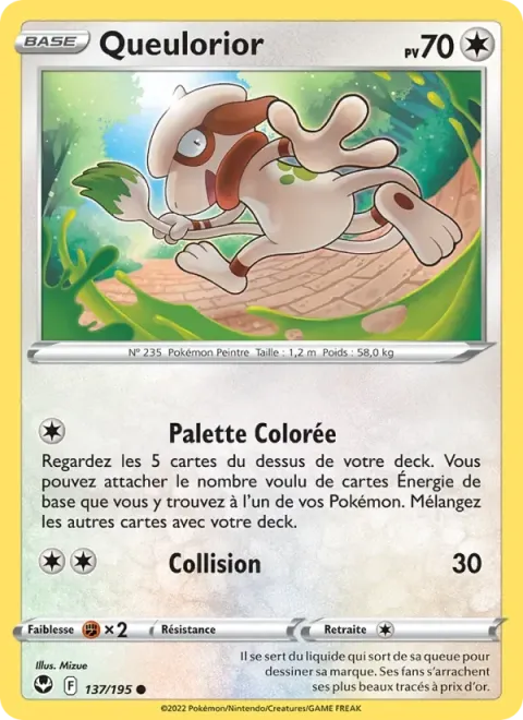 Carte Pokémon Queulorior 137/195, extension Tempête Argentée