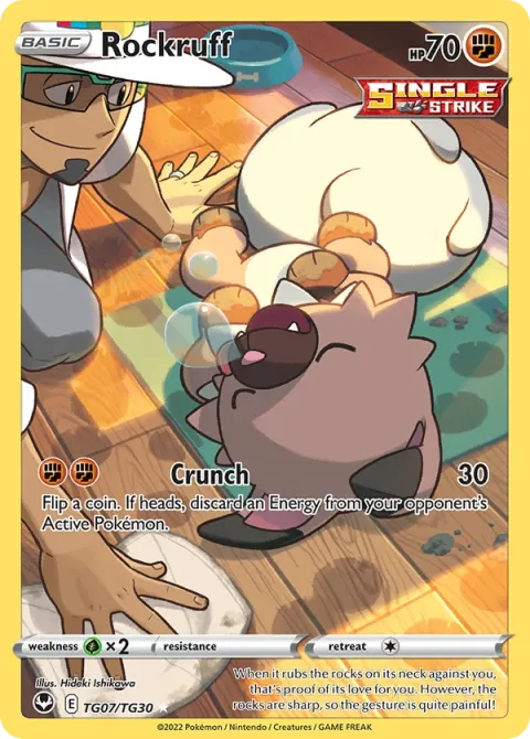Carte Pokémon Rocabot TG07/TG30, extension Tempête Argentée