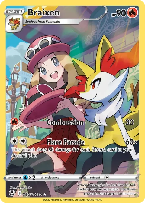 Carte Pokémon Roussil TG01/TG30, extension Tempête Argentée