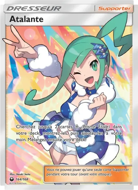 Carte Pokémon Atalante 164/168, extension Tempête Céleste