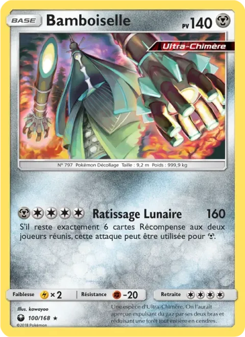 Carte Pokémon Bamboiselle 100/168, extension Tempête Céleste