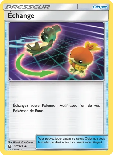 Carte Pokémon Échange 147/168, extension Tempête Céleste