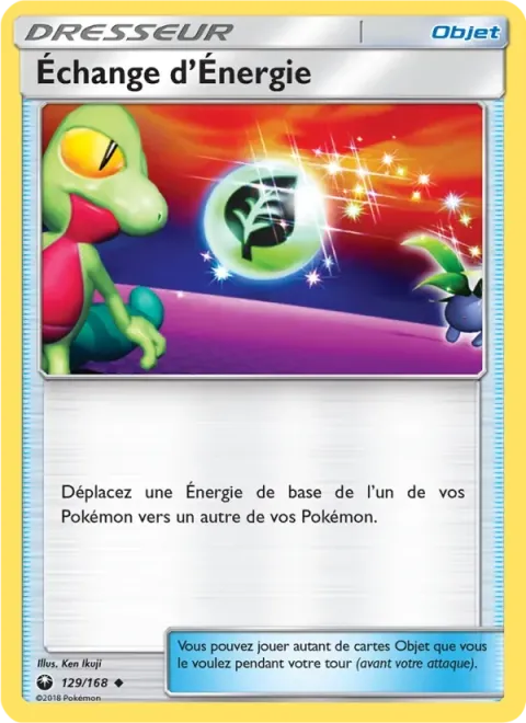 Carte Pokémon Échange d’Énergie 129/168, extension Tempête Céleste