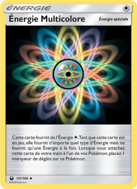 Carte Pokémon Énergie Multicolore 151/168, extension Tempête Céleste